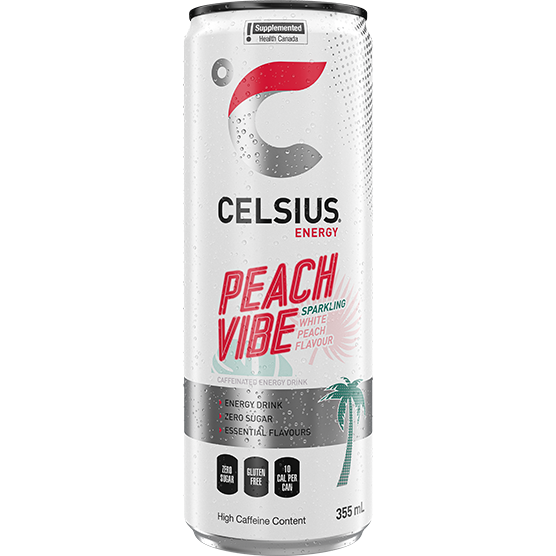 Celsius Sparkling Peach Vibe 355ML